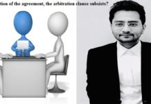 On the termination of the agreement, the arbitration clause subsists