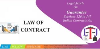 Guarantee - Sections 126 to 147 of the Bangladeshi Contracts Act