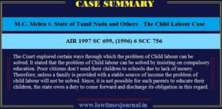 M.C. Mehta v. State of Tamil Nadu and Others, 1996 - The Child Labour Case