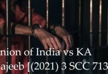 Union of India vs KA Najeeb