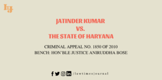 Jatinder Kumar vs. The State of Haryana