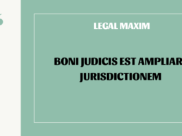 Boni judicis est ampliare jurisdictionem