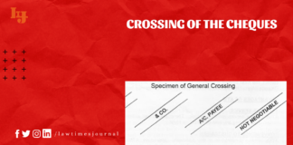 Crossing of the cheques