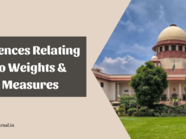 Offences Relating to Weights & Measures