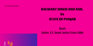 Balwant Singh & anr. vs. State of Punjab