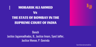 Mobarik Ali Ahmed vs. The State of Bombay