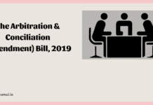 The Arbitration and Conciliation (Amendment) Act, 2019