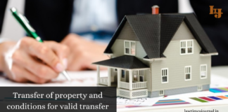 Transfer of property and conditions for valid transfer