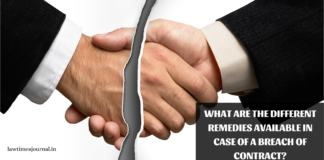 What are the different remedies available in case of a breach of contract?