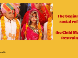 The beginning of a social reform- Child Marriage Restraint Act