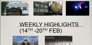 Weekly Highlights (14th -20th Feb)