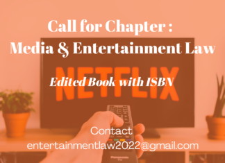 Call for Chapters: Edited Book on Media & Entertainment Law